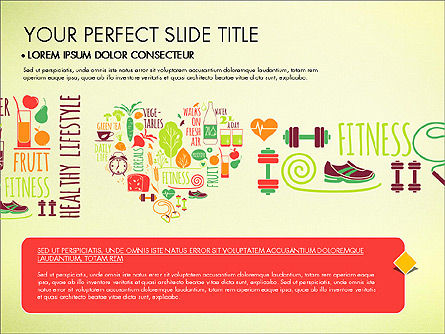 Plantilla de presentación de estilo de vida saludable, Diapositiva 8, 03522, Plantillas de presentación — PoweredTemplate.com