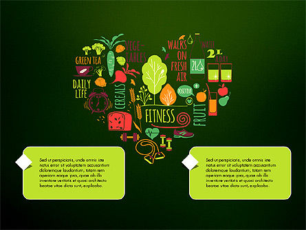 Plantilla de presentación de estilo de vida saludable, Diapositiva 9, 03522, Plantillas de presentación — PoweredTemplate.com