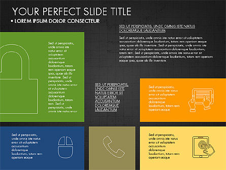 Grid Layout Flat Designed Presentation, Slide 12, 03524, Presentation Templates — PoweredTemplate.com