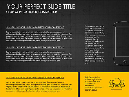 Grid layout flat ontworpen presentatie, Dia 14, 03524, Presentatie Templates — PoweredTemplate.com