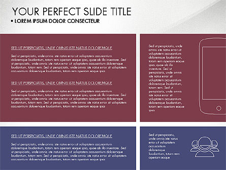 Diseño de cuadrícula Presentación de diseño plano, Diapositiva 6, 03524, Plantillas de presentación — PoweredTemplate.com