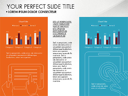 Présentation de la grille présentation à plat, Diapositive 7, 03524, Modèles de présentations — PoweredTemplate.com