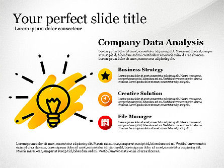 Idea Development Doodles Presentation Template, Slide 2, 03529, Presentation Templates — PoweredTemplate.com