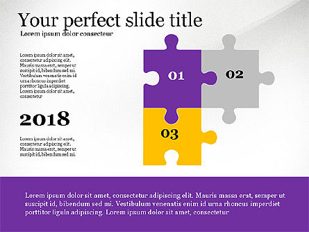 Presentation Concept with Puzzle Pieces, PowerPoint Template, 03530, Puzzle Diagrams — PoweredTemplate.com