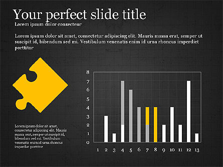 Concepto de presentación con piezas de rompecabezas, Diapositiva 11, 03530, Diagramas de puzzle — PoweredTemplate.com