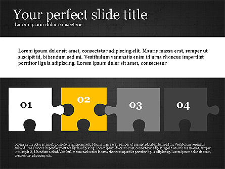 Presentation Concept with Puzzle Pieces, Slide 12, 03530, Puzzle Diagrams — PoweredTemplate.com