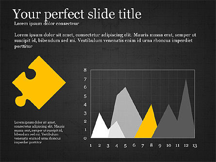Concept de présentation avec pièces de puzzle, Diapositive 15, 03530, Schémas puzzle — PoweredTemplate.com