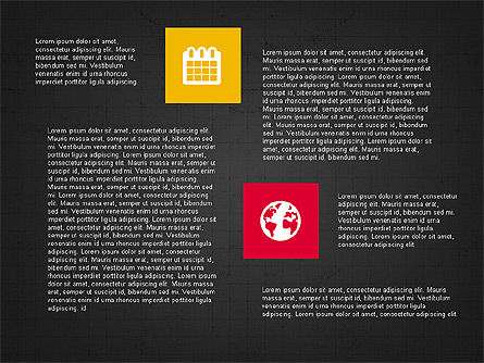 Moderne presentatie met platte ontworpen pictogrammen, Dia 12, 03531, Icoontjes — PoweredTemplate.com
