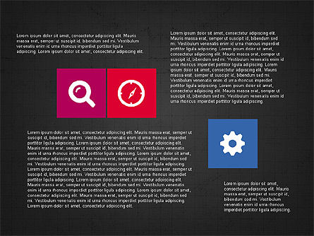 Presentazione moderno con le icone piane progettato, Slide 13, 03531, icone — PoweredTemplate.com