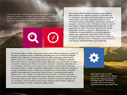 Presentación moderna con iconos de diseño plano, Diapositiva 5, 03531, Iconos — PoweredTemplate.com