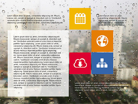 Presentación moderna con iconos de diseño plano, Diapositiva 7, 03531, Iconos — PoweredTemplate.com