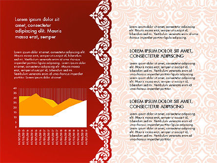 Datengesteuerte Präsentation mit Ornamentmuster, Folie 10, 03533, Datengetriebene Diagramme und Charts — PoweredTemplate.com
