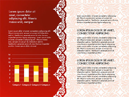 Datengesteuerte Präsentation mit Ornamentmuster, Folie 11, 03533, Datengetriebene Diagramme und Charts — PoweredTemplate.com