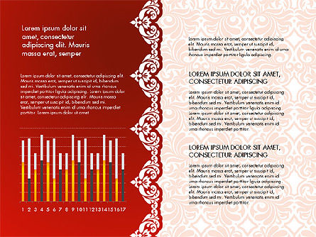 Data Driven Presentation with Ornament Pattern, Slide 12, 03533, Data Driven Diagrams and Charts — PoweredTemplate.com