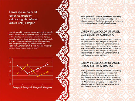 Gegevensgestuurde presentatie met ornamentpatroon, Dia 15, 03533, Datagestuurde Diagrammen — PoweredTemplate.com