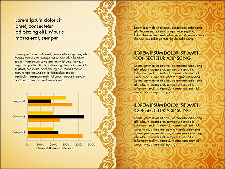 Data Driven Presentation with Ornament Pattern, Slide 6, 03533, Data Driven Diagrams and Charts — PoweredTemplate.com