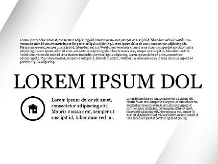 Presentatiesjabloon in minimalistische stijl, PowerPoint-sjabloon, 03534, Presentatie Templates — PoweredTemplate.com