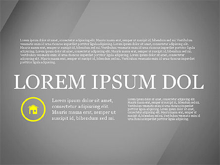 Modèle de présentation en style minimaliste, Diapositive 9, 03534, Modèles de présentations — PoweredTemplate.com