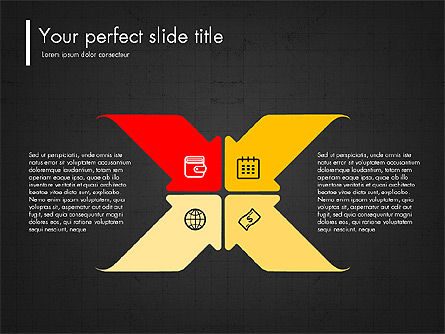 Concepto de presentación fresco diseñado plano, Diapositiva 13, 03535, Plantillas de presentación — PoweredTemplate.com