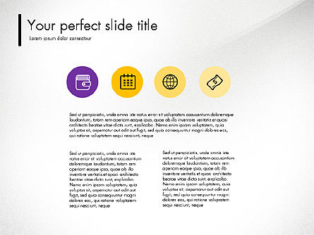 Flat projetou o conceito fresco da apresentação, Deslizar 7, 03535, Modelos de Apresentação — PoweredTemplate.com