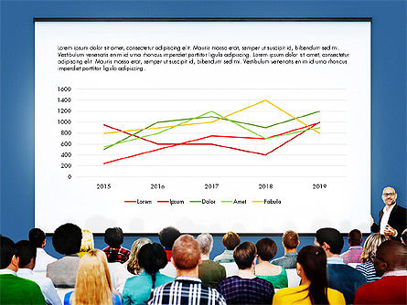 Data-driven diagrammen presentatiesjabloon, Dia 12, 03537, Datagestuurde Diagrammen — PoweredTemplate.com