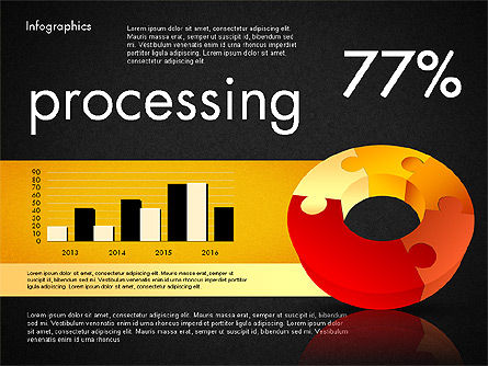 Data Driven Report with Puzzled Donut Shape, Slide 14, 03538, Data Driven Diagrams and Charts — PoweredTemplate.com
