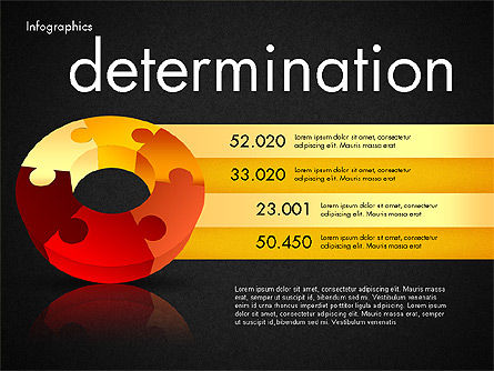 Data Driven Report with Puzzled Donut Shape, Slide 16, 03538, Data Driven Diagrams and Charts — PoweredTemplate.com