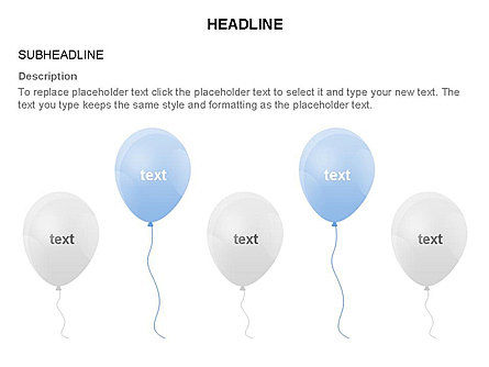 Balloons Diagram, Slide 10, 03540, Shapes — PoweredTemplate.com