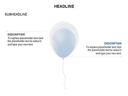 Ballons diagram, Dia 2, 03540, Figuren — PoweredTemplate.com