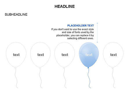 Diagramme des ballons, Diapositive 22, 03540, Formes — PoweredTemplate.com