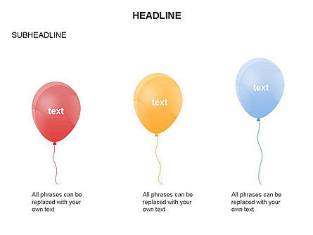 Diagramme des ballons, Diapositive 4, 03540, Formes — PoweredTemplate.com