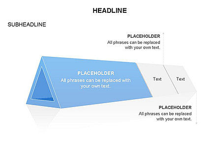 투명 삼각형 다이어그램, 슬라이드 13, 03541, 단계 도표 — PoweredTemplate.com