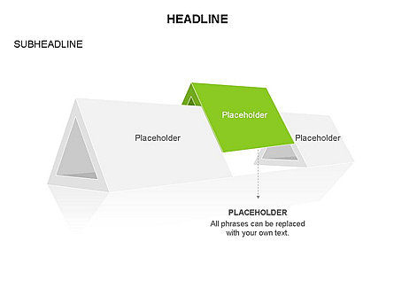 Diagrama de triángulo hueco, Diapositiva 14, 03541, Diagramas de la etapa — PoweredTemplate.com