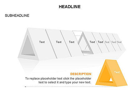 Diagrama de triángulo hueco, Diapositiva 22, 03541, Diagramas de la etapa — PoweredTemplate.com