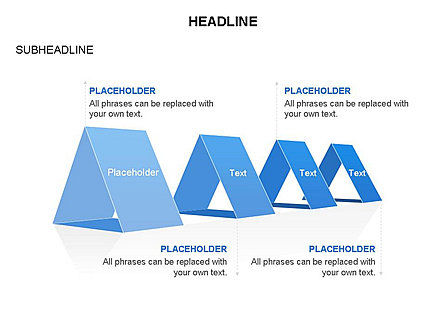 Hollow Triangle Diagram, Slide 24, 03541, Stage Diagrams — PoweredTemplate.com