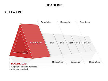 Diagrama de triángulo hueco, Diapositiva 26, 03541, Diagramas de la etapa — PoweredTemplate.com