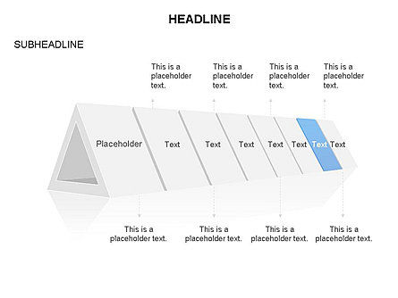 투명 삼각형 다이어그램, 슬라이드 8, 03541, 단계 도표 — PoweredTemplate.com