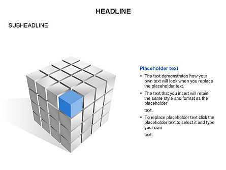 Cube diagram, Dia 3, 03542, Figuren — PoweredTemplate.com