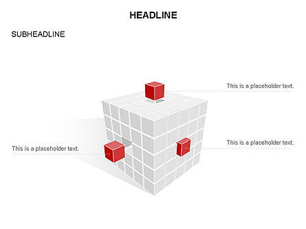 Diagramme cube, Diapositive 32, 03542, Formes — PoweredTemplate.com