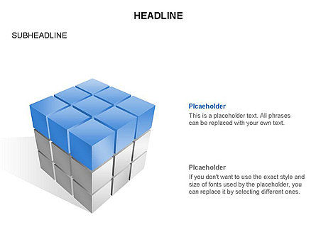 Cube diagram, Dia 9, 03542, Figuren — PoweredTemplate.com