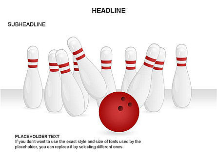 Bowling Alley Pins Diagram, Slide 12, 03543, Shapes — PoweredTemplate.com