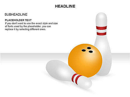Bowlingbaan pins diagram, Dia 16, 03543, Figuren — PoweredTemplate.com