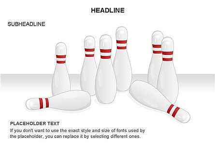 Bowling Alley Pins Diagram, Slide 19, 03543, Shapes — PoweredTemplate.com