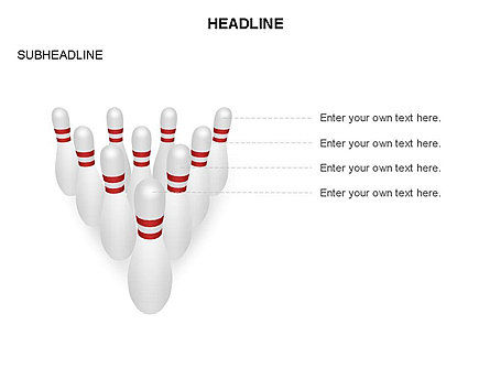 Bowling diagramma perni vicolo, Slide 5, 03543, Forme — PoweredTemplate.com