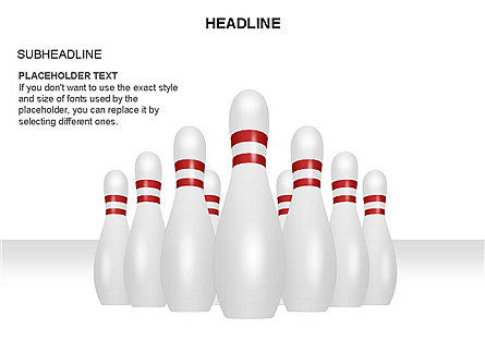 Bowling Alley Pins Diagram, Slide 8, 03543, Shapes — PoweredTemplate.com