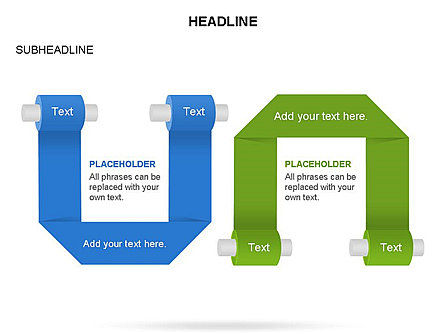 Diagrama de rollos de papel, Diapositiva 19, 03545, Formas — PoweredTemplate.com