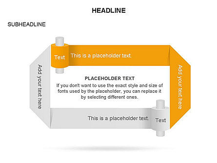 Diagrama de rollos de papel, Diapositiva 25, 03545, Formas — PoweredTemplate.com