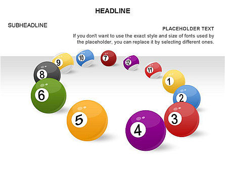 Billiards Shapes and Diagrams, Slide 19, 03547, Shapes — PoweredTemplate.com