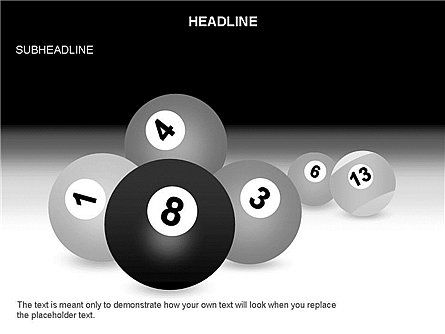 Billiards formas e diagramas, Deslizar 23, 03547, Formas — PoweredTemplate.com