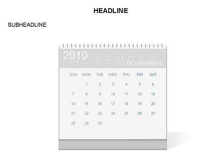 Modelo de calendário de powerpoint, Deslizar 11, 03548, Timelines & Calendars — PoweredTemplate.com